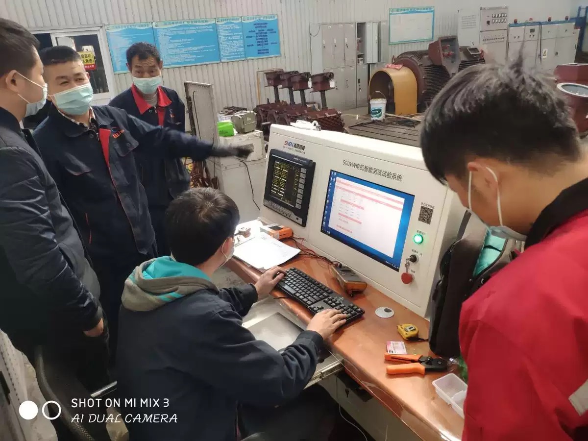 名師嚴俊，指導公司團隊成功開發電機智能測試系統和電機對拖智能測試試驗臺新技術